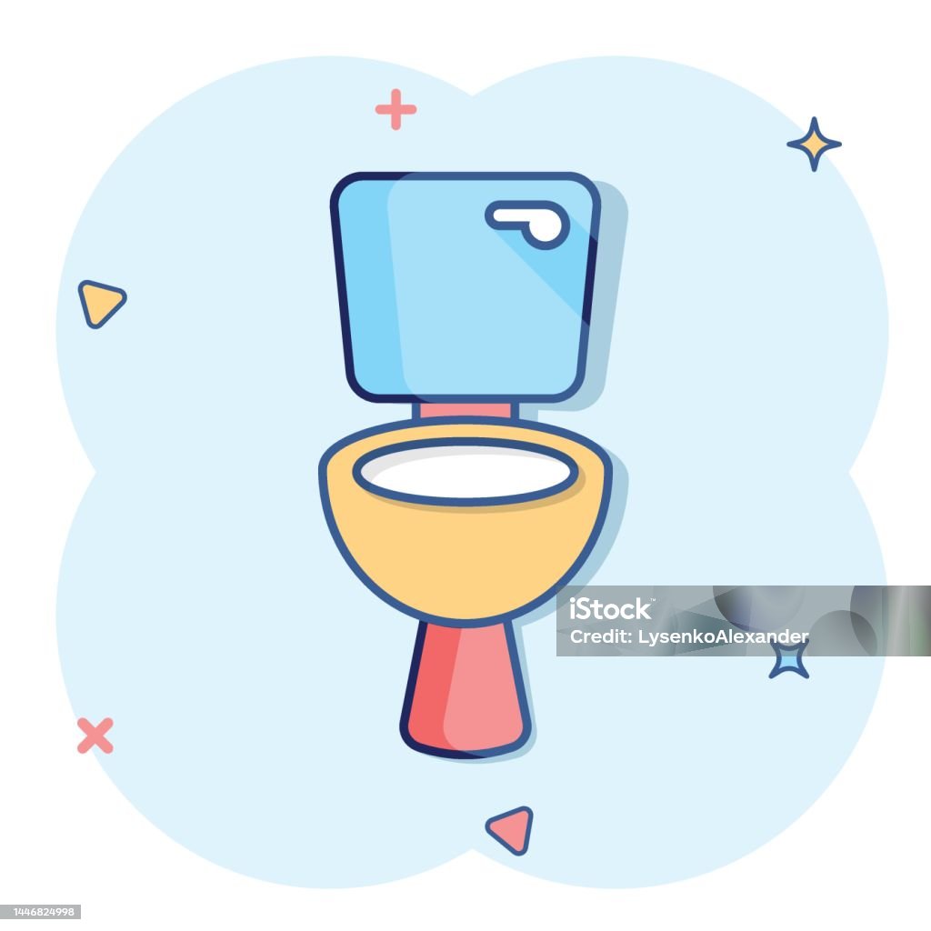 Biểu Tượng Bồn Cầu Theo Phong Cách Hài Hước Vệ Sinh Hình Ảnh Minh ...