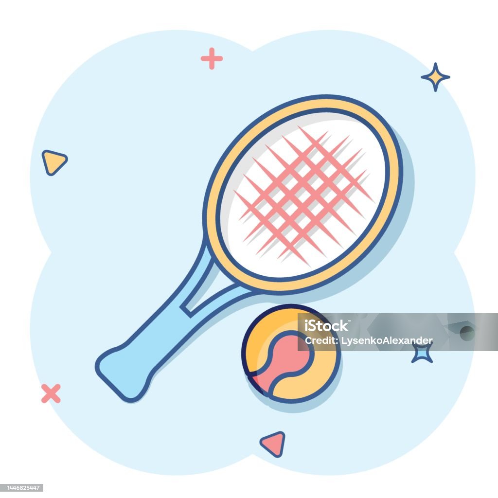 Ilustración de Icono De La Raqueta De Tenis En Estilo Cómico Ilustración Vectorial De Dibujos Animados De Raqueta Para Juegos Sobre Fondo Aislado Concepto De Negocio De Efecto Splash De Actividad Deportiva Ilustración de Icono De La Raqueta De Tenis En Estilo Cómico Ilustración Vectorial De Dibujos Animados De Raqueta Para Juegos Sobre Fondo Aislado Concepto De Negocio De Efecto Splash De Actividad Deportiva