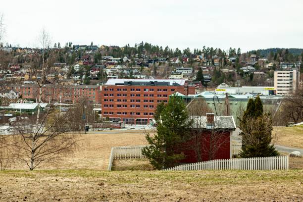 istock Buildings surrounded by a natural landscape 1446831033