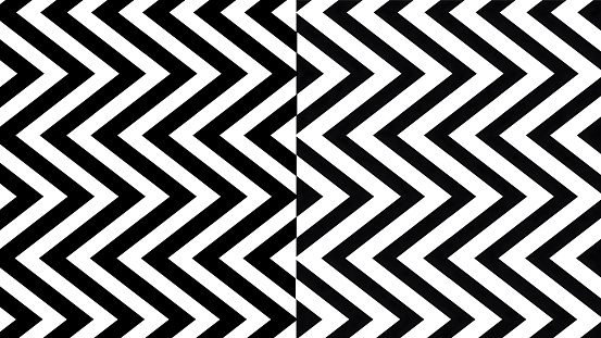 A bicolor background of black and white arrows divided into two parts