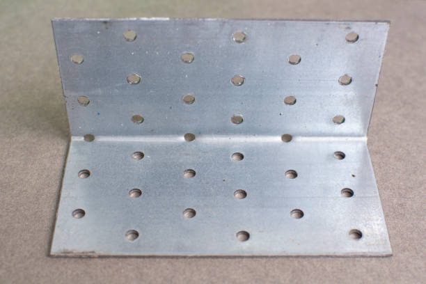 Steel angles bunch. The assortment of the construction store