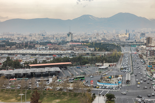 Northern Tehran, view from the Milad tower, Tehran Iran