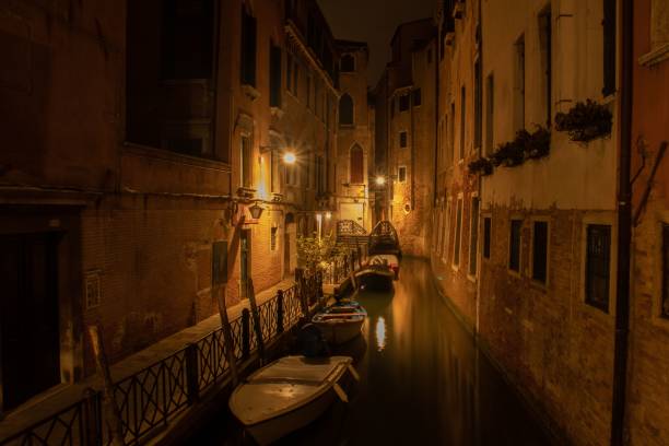 istock Canals in Venice, Italy at Night 1446843288