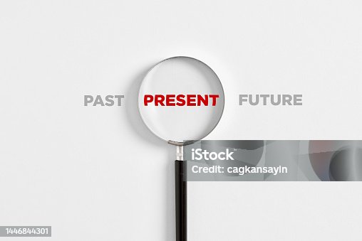 istock Focusing on the current situation, positive thinking and mindset concept. 1446844301