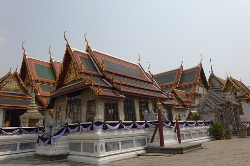 The traditional buildings in Bangkok, Thailand