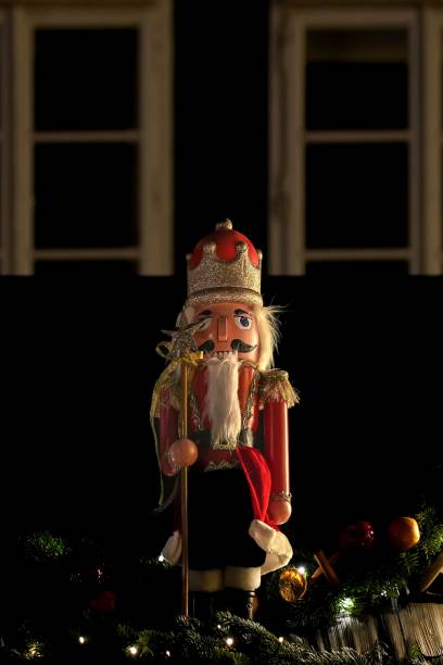istock Vertical shot of a nutcracker - Christmas concept 1446845576