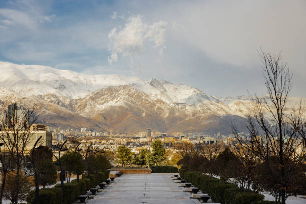 North Tehran, view from the base of the Milad tower, Tehran Iran
