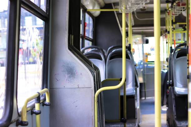 istock View of an interior of an empty bus 1446847854