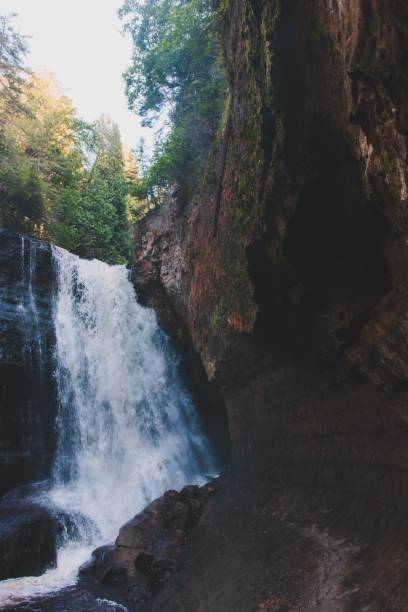 istock Vertical shot of a waterfall 1446847958