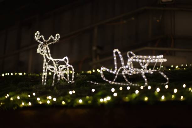 istock String light reindeer and sled decoration at German Christmas market in Hanover 1446848007