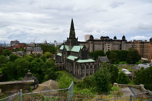 A bird's eye view of the St Mary's church in Glasgow