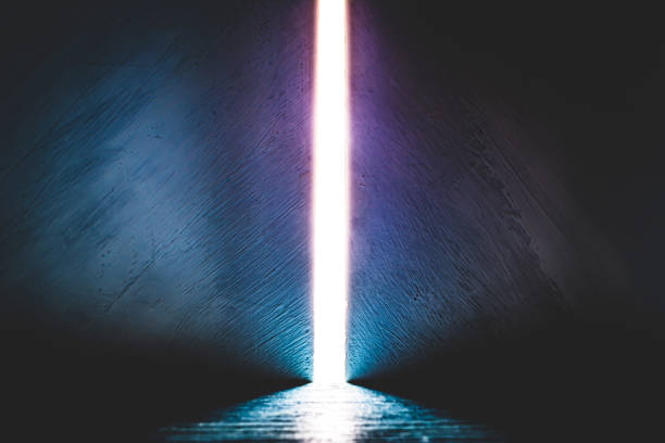 istock Bright light between two walls. Light from the opening large stone gate, portal. A light in the end of a tunnel. The concept of success, freedom of choice, open mind, meditation. 1446853898
