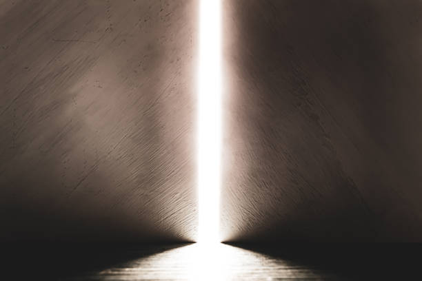 istock Bright light between two walls. Light from the opening large stone gate, portal. A light in the end of a tunnel. The concept of success, freedom of choice, open mind, meditation. 1446854384