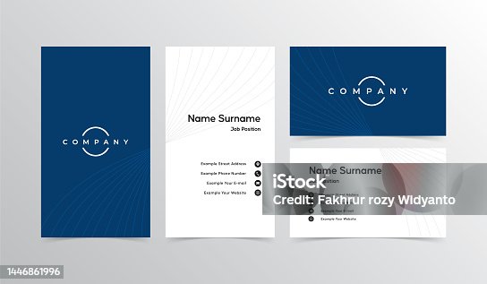 istock Business card simple design vector 1446861996