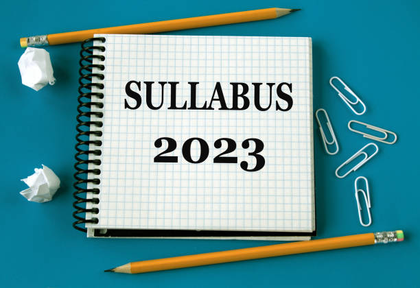 istock SULLABUS 2023 - word in a white notebook on a blue background with pencils, paper clips 1446863425