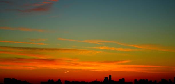 sunset with century old vintage AGFA lens