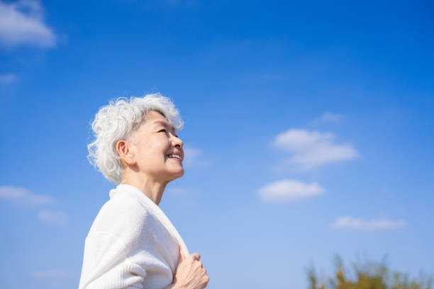 istock Senior woman looking to the future 1446866639