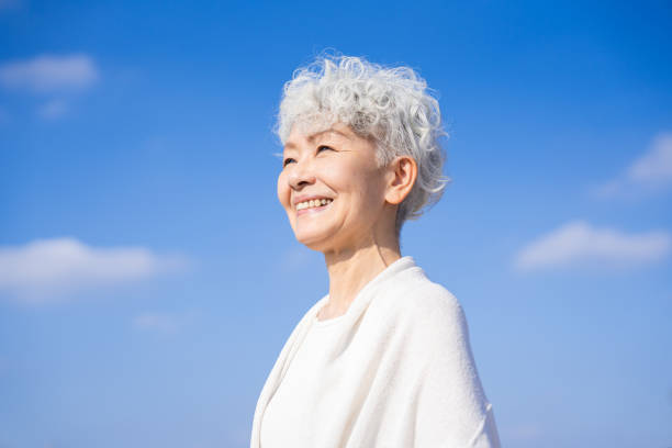 istock Senior woman looking to the future 1446866647