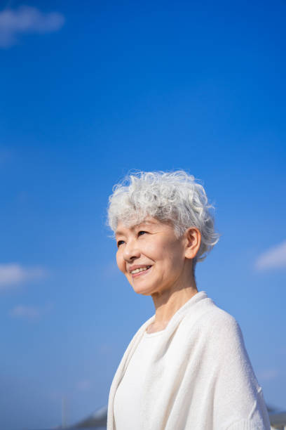 istock Senior woman looking to the future 1446866648