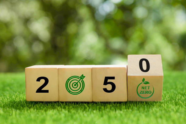 Net zero by 2050. Carbon neutral. Net zero greenhouse gas emissions target. Climate neutral long term strategy. No toxic gases.