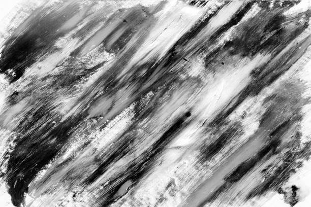 istock Black and white, grayscale, monochrome, Hand painted Watercolor Backgrounds 1446873787