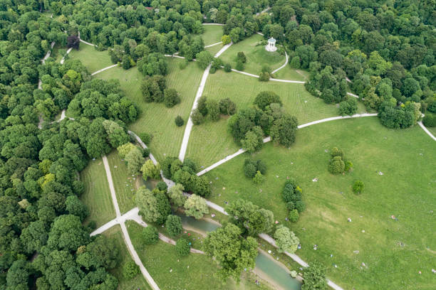 The beautiful recreational area of Munich, Bavaria