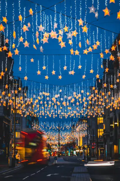 Photo of Christmas Lights in Oxford Street, London, UK