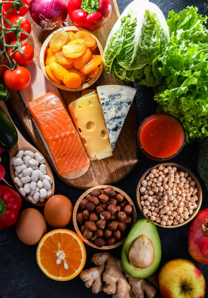 istock Food products representing the nutritarian diet 1446875188
