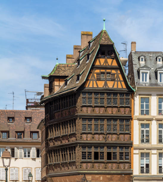 Idyllic impression showing the Kammerzell House in Strasbourg, a city at the Alsace region in France