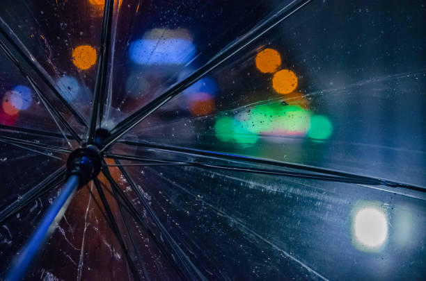 istock umbrella night bokeh lights city road rain 1446880921