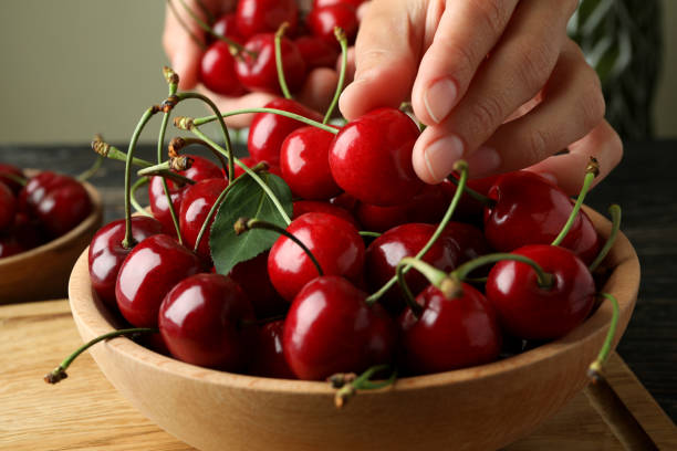 istock Concept of sweet berry with red cherry 1446880936