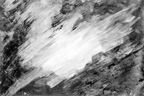 istock Black and white, grayscale, monochrome, Hand painted Watercolor Backgrounds 1446881502