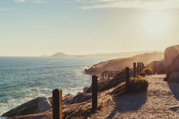 istock Encounter Bay coastline viewed from Granite Island at sunset 1446882878
