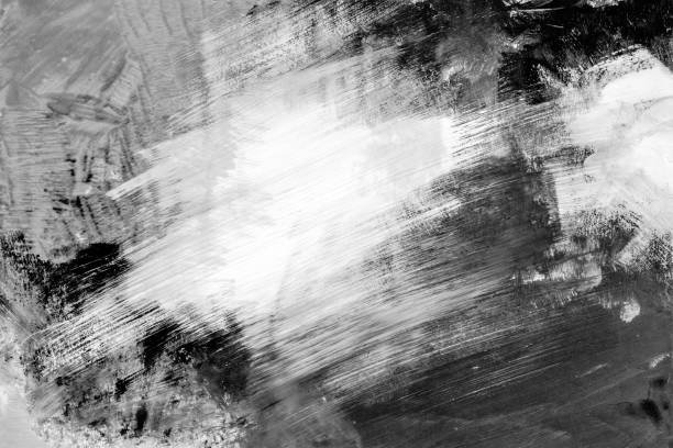 istock Black and white, grayscale, monochrome, Hand painted Watercolor Backgrounds 1446882938
