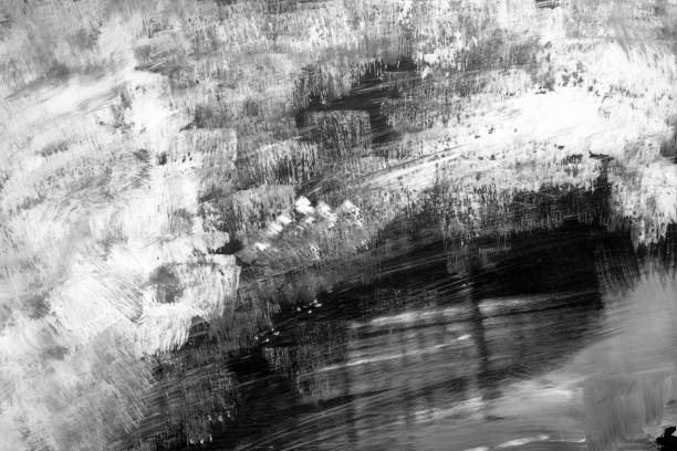 istock Black and white, grayscale, monochrome, Hand painted Watercolor Backgrounds 1446883046