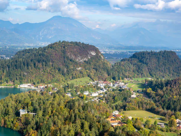 istock Lake Bled and mountain surrounding, Slovenia 1446887583