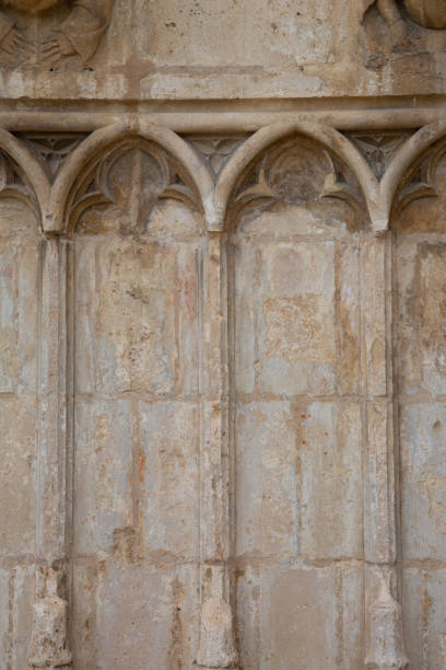 istock Stone Design Pattern, St Mary Church Facade, Morella 1446890240