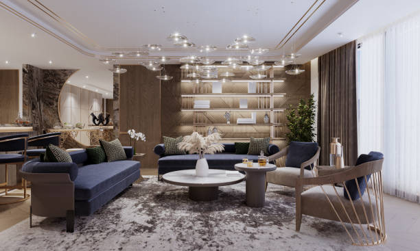 istock Luxury Living Room 1446896230