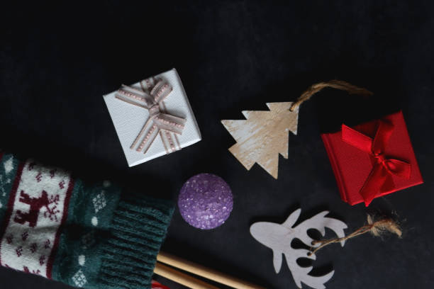 istock Stocking with Toys and Presents 1446918196
