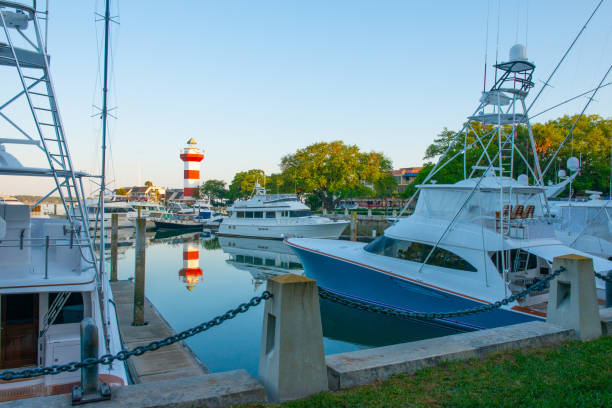 istock Lighthouse at Harbor Town-Hilton Head, South Carolina 1446919720