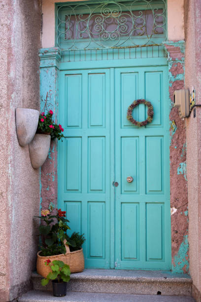 istock A greek house door 1446922582