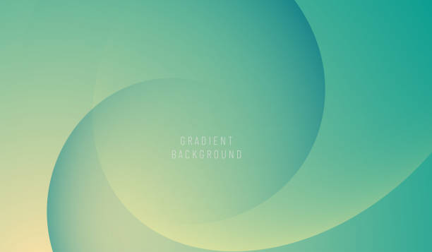 Trendy color gradient wave background vector art illustration