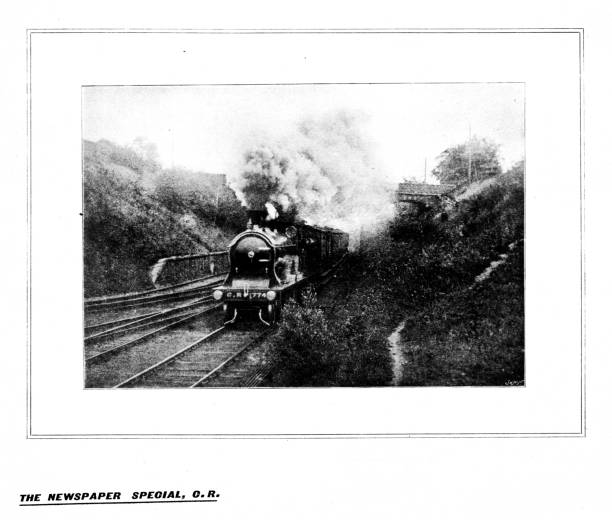 istock 19th c illustration The Newspaper Express; C.R.; Caledonian railway; British Express Magazine 1898 1446929848