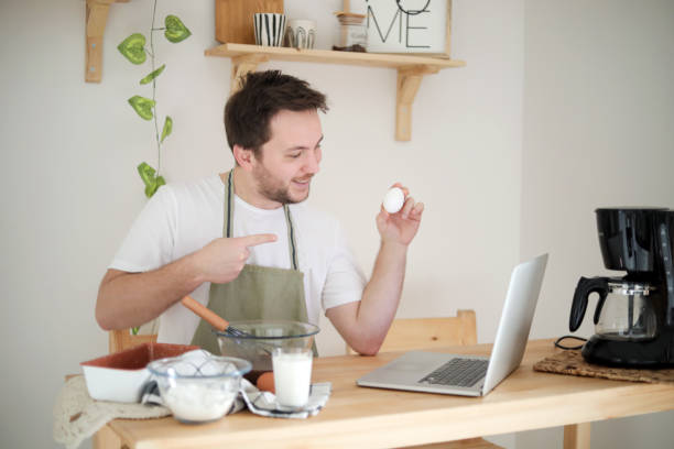 istock Businessman Working from Home, Kitchen Decor, Recipe 1446933633