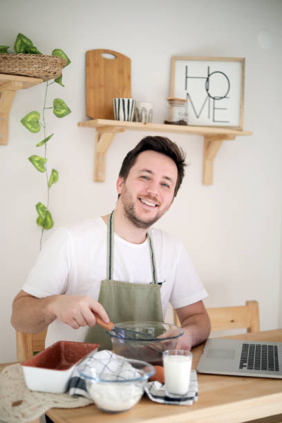 istock Businessman Working from Home, Kitchen Decor, Recipe 1446933729
