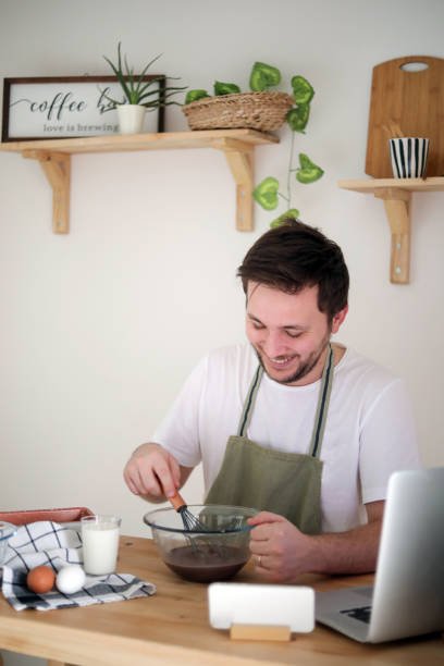 istock Businessman Working from Home, Kitchen Decor, Recipe 1446933931