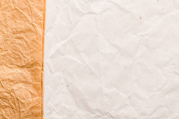 Abstract texture of striped paper of two brown tones for empty and pure backgrounds.