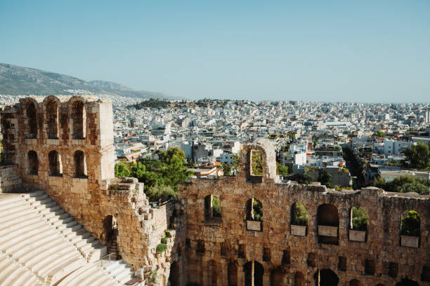 istock Summer vacations in Greece: Athens and the Parthenon 1446944356