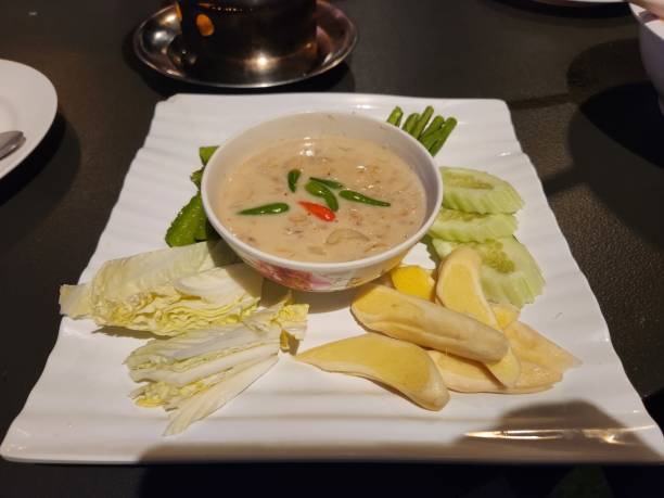 istock Salted crab in dipping sauce in a bowl. 1446945611