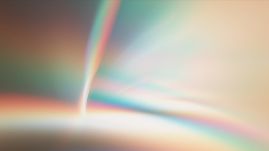 3d Render Abstract Softness Gradient illuminated Rainbow Diamond Color Background, wavy swirl light